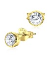 Gold Plated CZ Stone Stud Earring STS-2960-GP